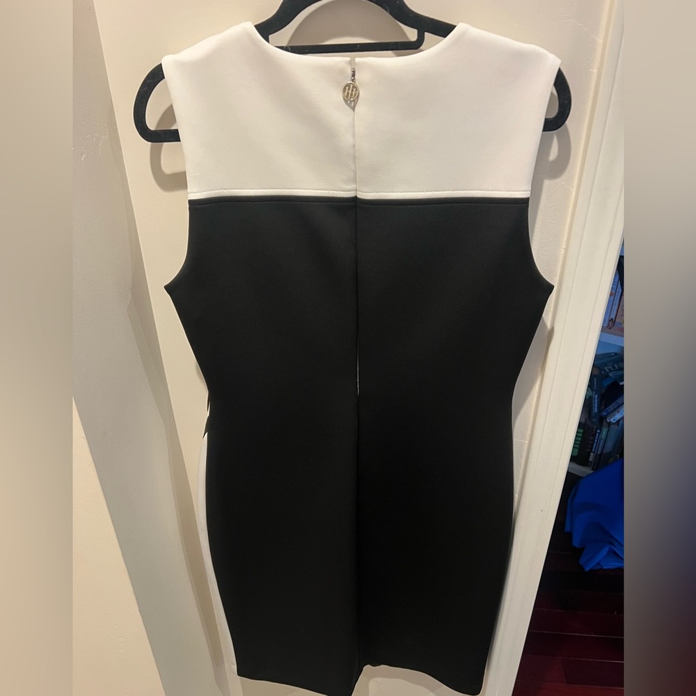 Tommy Hilfiger Black and White Asymmetrical Dress - Picture 2 of 5